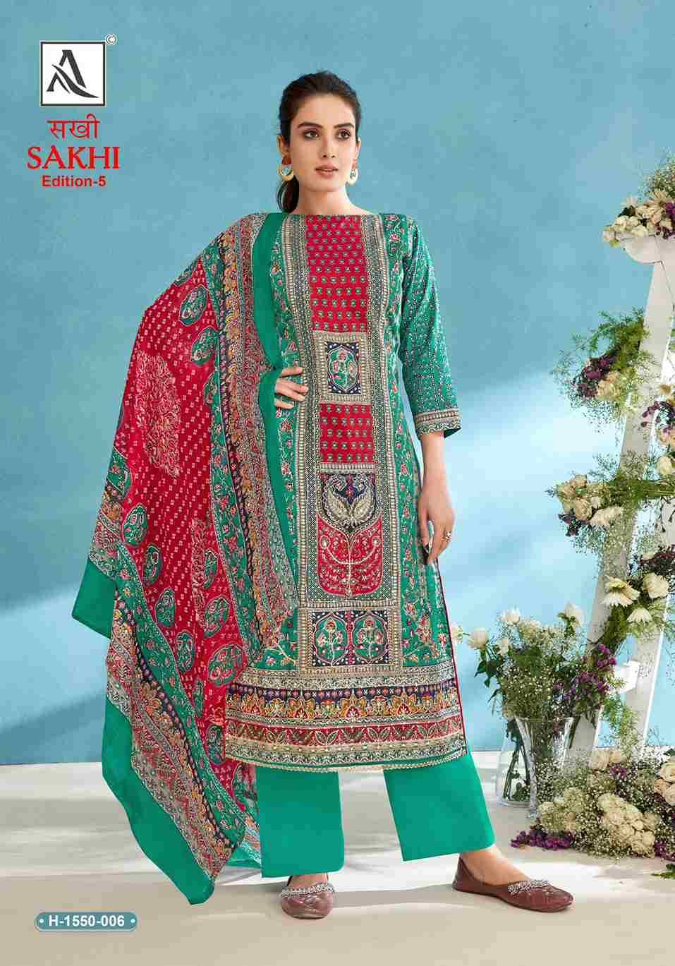 Sakhi Vol-5 By Alok Suit 1550-001 To 1550-006 Series Beautiful Festive Suits Colorful Stylish Fancy Casual Wear & Ethnic Wear Pure Jam Dresses At Wholesale Price