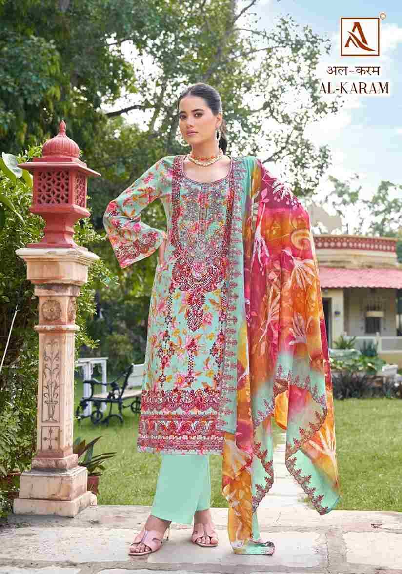 Al-Karam By Alok Suit 1621-001 To 1621-008 Series Designer Festive Suits Beautiful Stylish Fancy Colorful Party Wear & Occasional Wear Pure Cambric Cotton Dresses At Wholesale Price