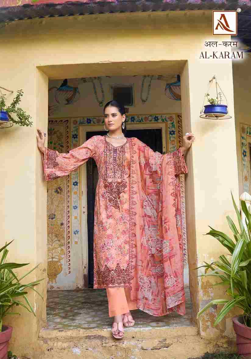 Al-Karam By Alok Suit 1621-001 To 1621-008 Series Designer Festive Suits Beautiful Stylish Fancy Colorful Party Wear & Occasional Wear Pure Cambric Cotton Dresses At Wholesale Price