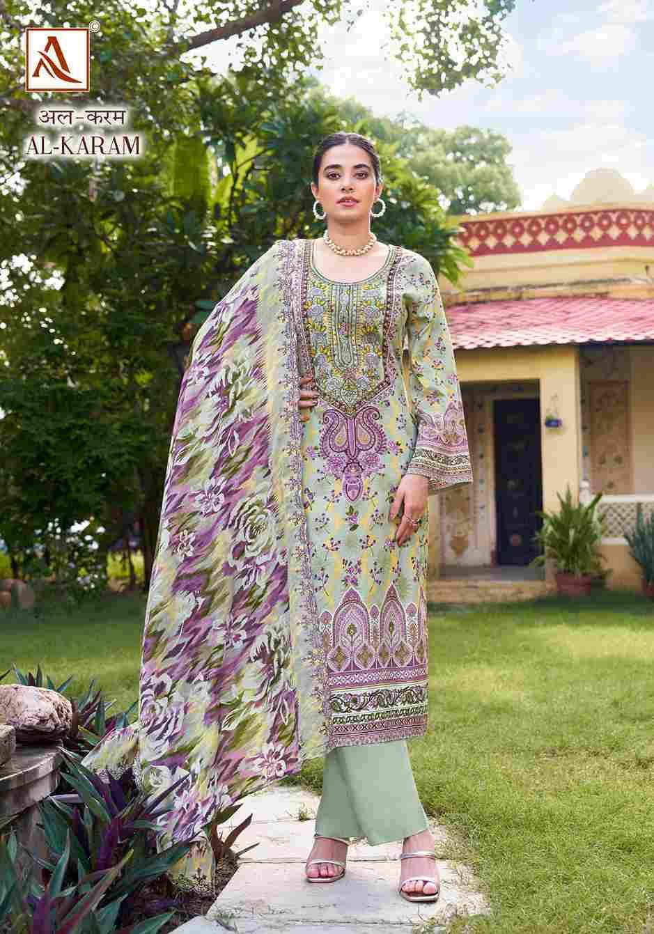 Al-Karam By Alok Suit 1621-001 To 1621-008 Series Designer Festive Suits Beautiful Stylish Fancy Colorful Party Wear & Occasional Wear Pure Cambric Cotton Dresses At Wholesale Price