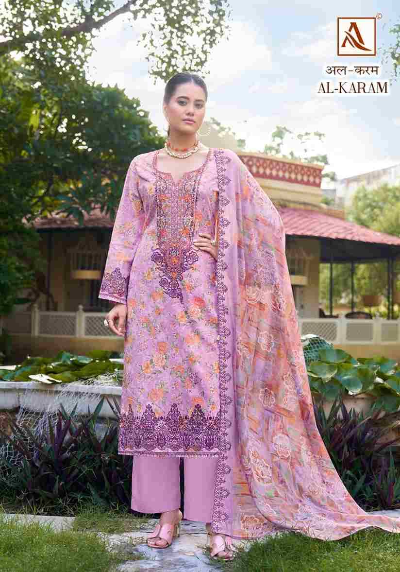 Al-Karam By Alok Suit 1621-001 To 1621-008 Series Designer Festive Suits Beautiful Stylish Fancy Colorful Party Wear & Occasional Wear Pure Cambric Cotton Dresses At Wholesale Price