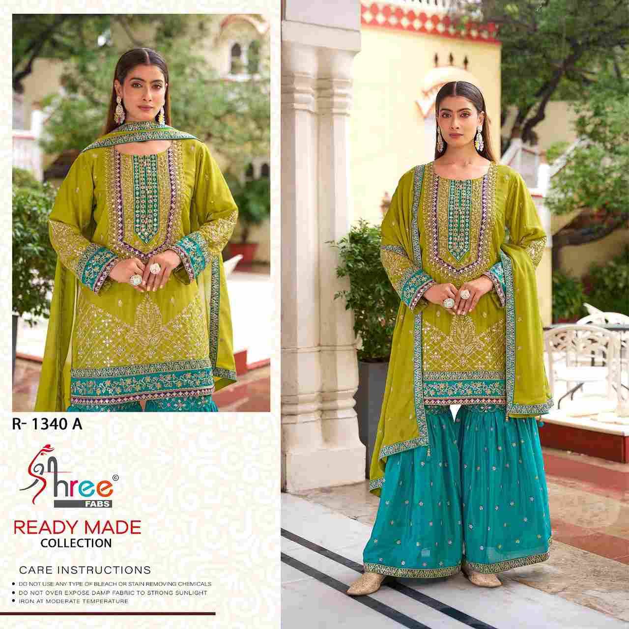 Shree Fabs Hit Design R-1340 Colours By Shree Fabs R-1340-A To R-1340-C Series Beautiful Pakistani Suits Stylish Fancy Colorful Party Wear & Occasional Wear Viscose Chinnon Embroidered Dresses At Wholesale Price