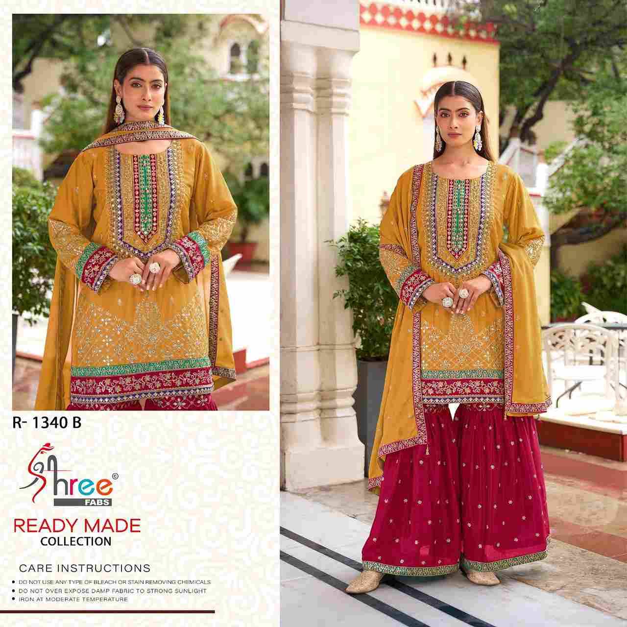 Shree Fabs Hit Design R-1340 Colours By Shree Fabs R-1340-A To R-1340-C Series Beautiful Pakistani Suits Stylish Fancy Colorful Party Wear & Occasional Wear Viscose Chinnon Embroidered Dresses At Wholesale Price