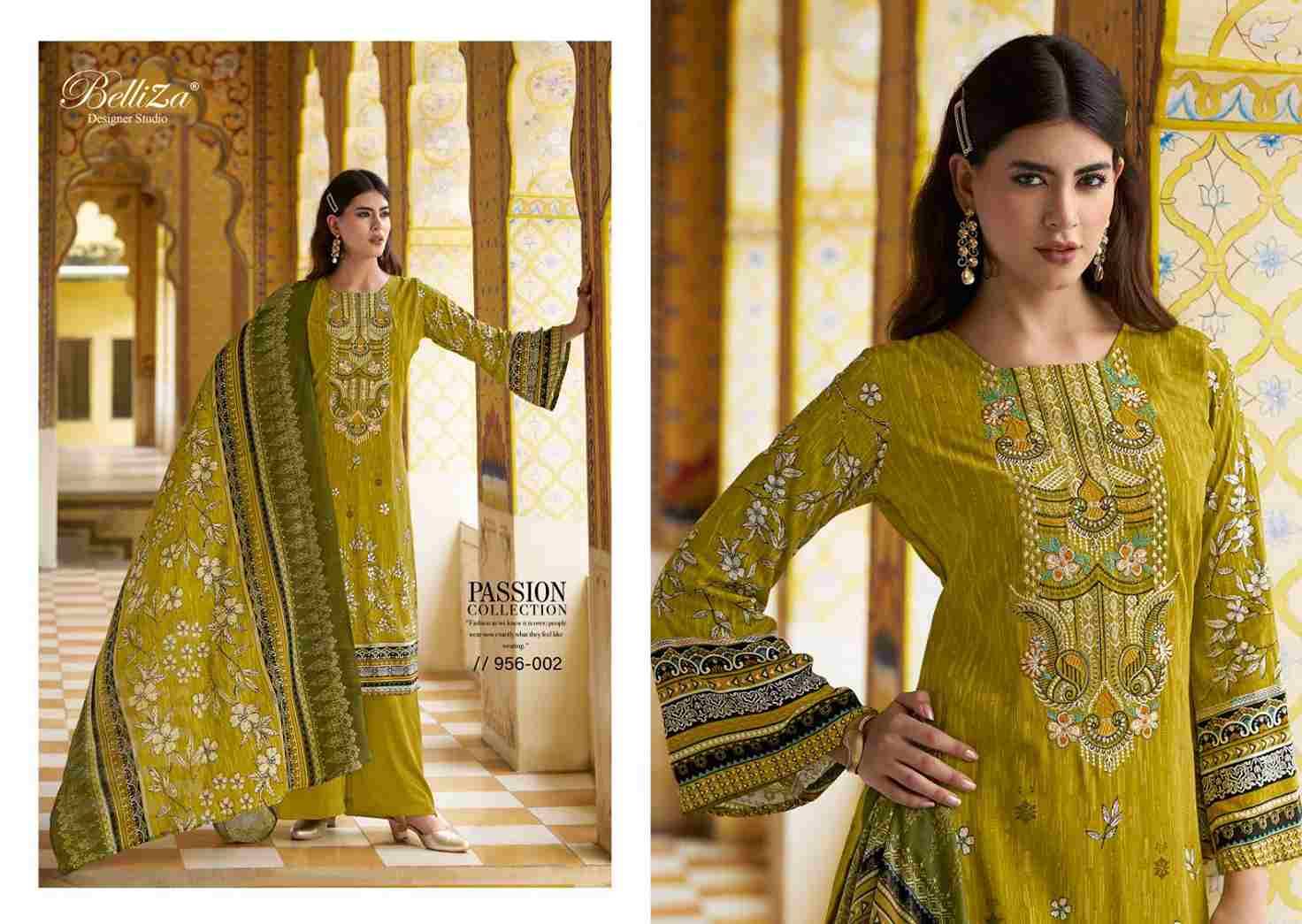 Riwayat Vol-3 By Belliza 956-001 To 956-008 Series Beautiful Festive Suits Stylish Fancy Colorful Casual Wear & Ethnic Wear Pure Viscose Rayon Print Dresses At Wholesale Price