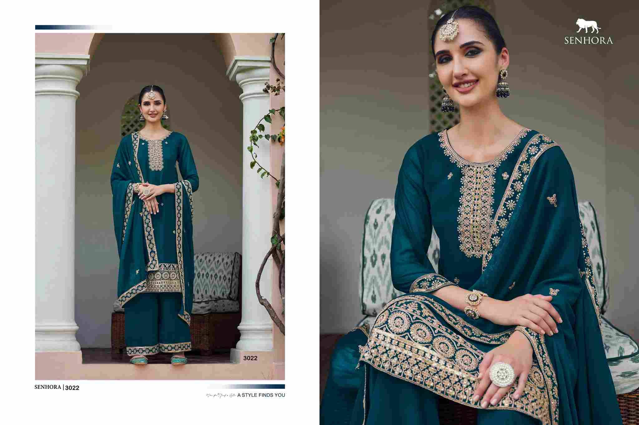 Amyra By Senhora Dresses 3021 To 3024 Series Beautiful Sharara Suits Colorful Stylish Fancy Casual Wear & Ethnic Wear Georgette Dresses At Wholesale Price