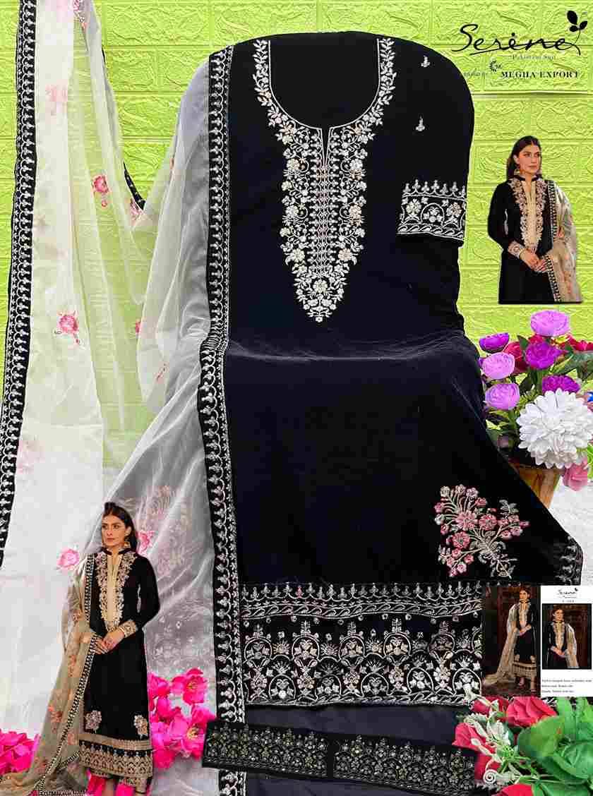 Serene Hit Design S-324 Colours By Serene S-324-A To S-324-D Series Designer Pakistani Suits Beautiful Fancy Colorful Stylish Party Wear & Occasional Wear Velvet Embroidered Dresses At Wholesale Price