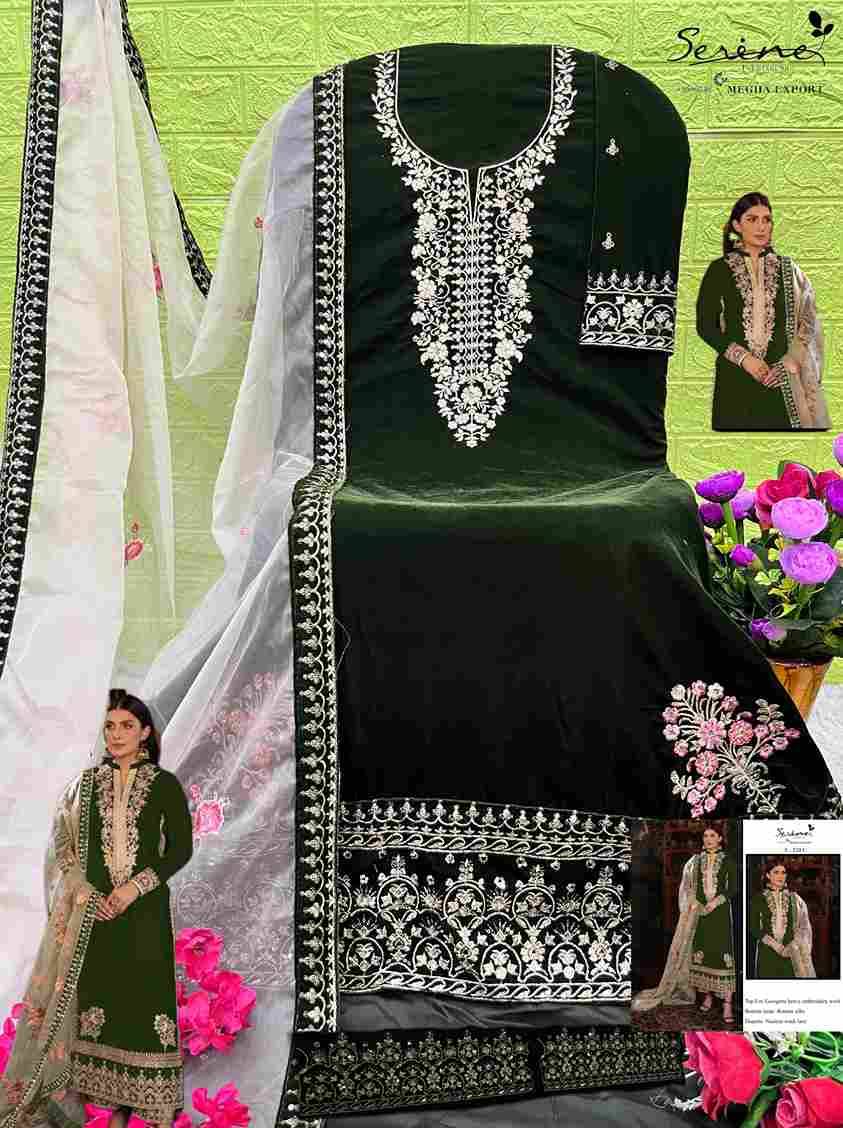 Serene Hit Design S-324 Colours By Serene S-324-A To S-324-D Series Designer Pakistani Suits Beautiful Fancy Colorful Stylish Party Wear & Occasional Wear Velvet Embroidered Dresses At Wholesale Price