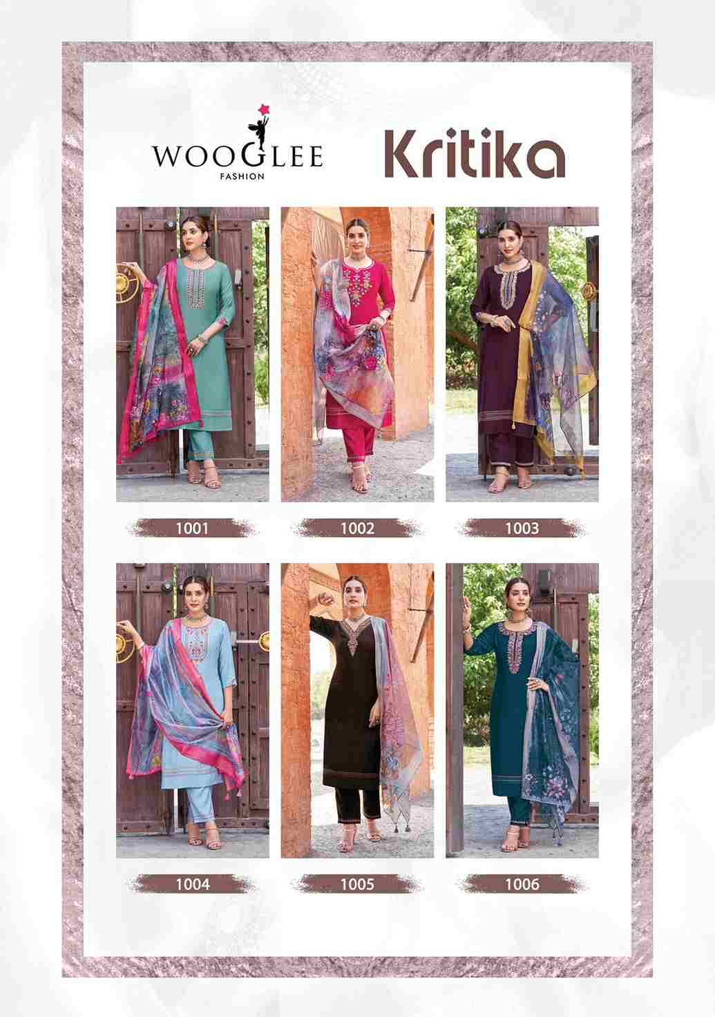 Kritika By Wooglee 1001 To 1006 Series Designer Stylish Fancy Colorful Beautiful Party Wear & Ethnic Wear Collection Viscose Dresses At Wholesale Price