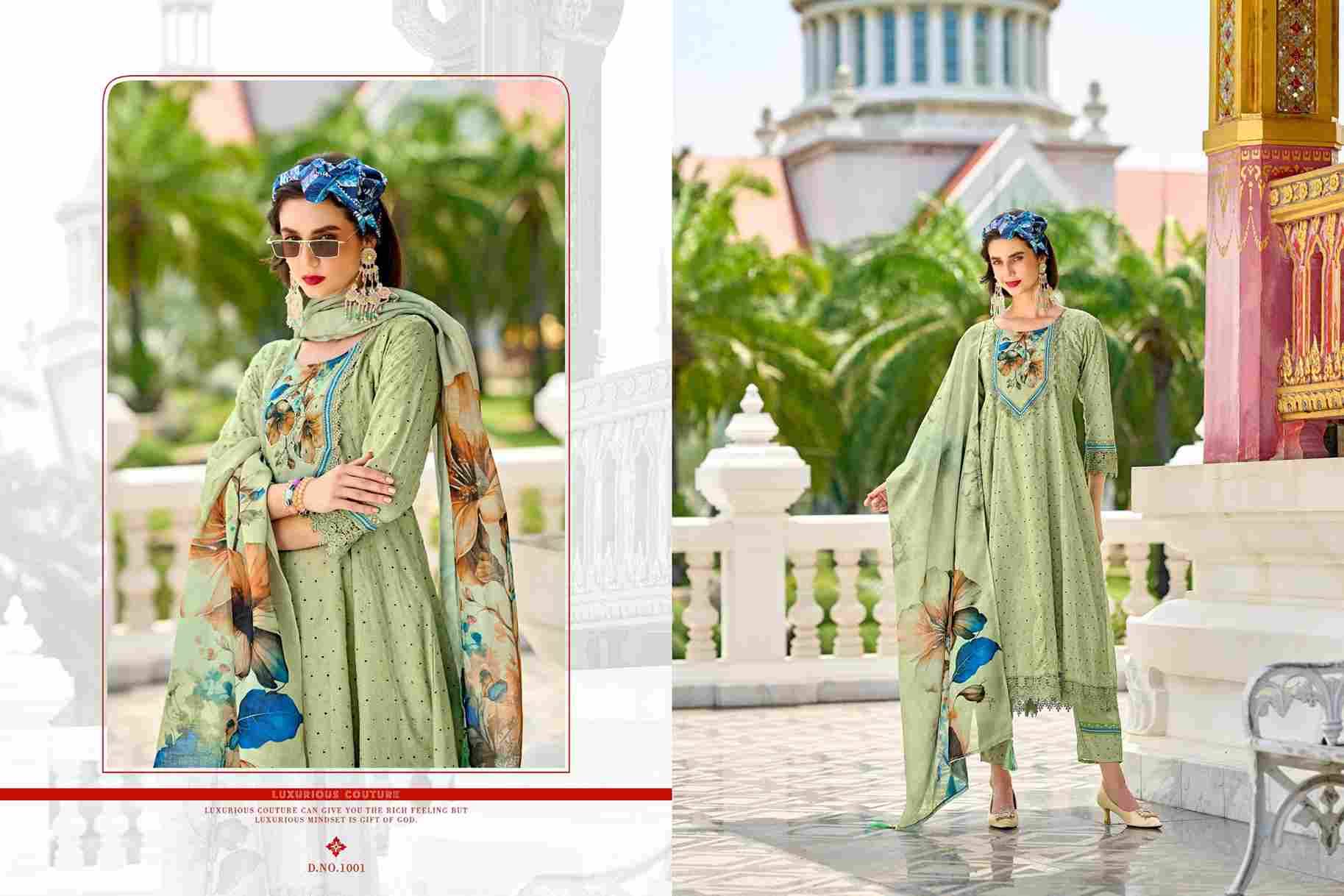 Hello Alexa By Isavasyam 1001 To 1006 Series Designer Festive Suits Collection Beautiful Stylish Fancy Colorful Party Wear & Occasional Wear Cotton Dresses At Wholesale Price