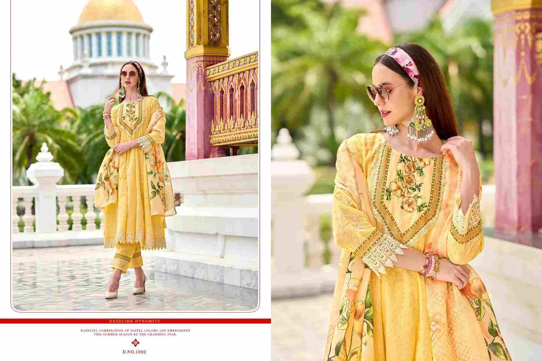 Hello Alexa By Isavasyam 1001 To 1006 Series Designer Festive Suits Collection Beautiful Stylish Fancy Colorful Party Wear & Occasional Wear Cotton Dresses At Wholesale Price