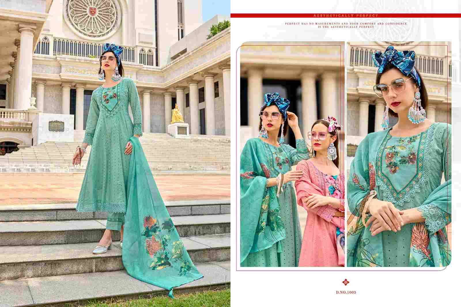 Hello Alexa By Isavasyam 1001 To 1006 Series Designer Festive Suits Collection Beautiful Stylish Fancy Colorful Party Wear & Occasional Wear Cotton Dresses At Wholesale Price