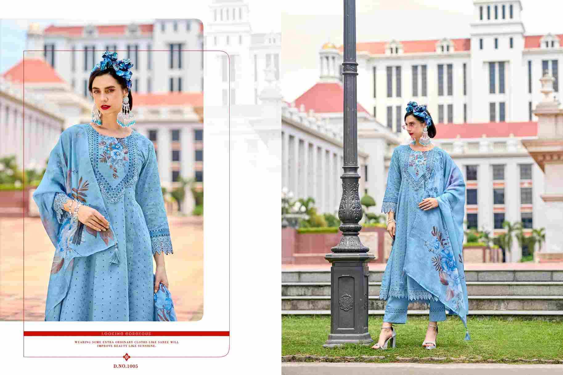 Hello Alexa By Isavasyam 1001 To 1006 Series Designer Festive Suits Collection Beautiful Stylish Fancy Colorful Party Wear & Occasional Wear Cotton Dresses At Wholesale Price