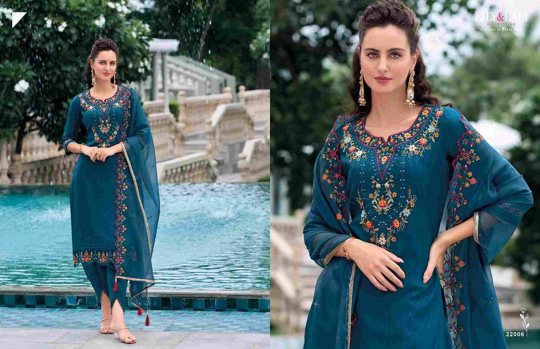 Masoom By Lily And Lali 22001 To 22006 Series Designer Festive Suits Collection Beautiful Stylish Fancy Colorful Party Wear & Occasional Wear Viscose Silk Dresses At Wholesale Price