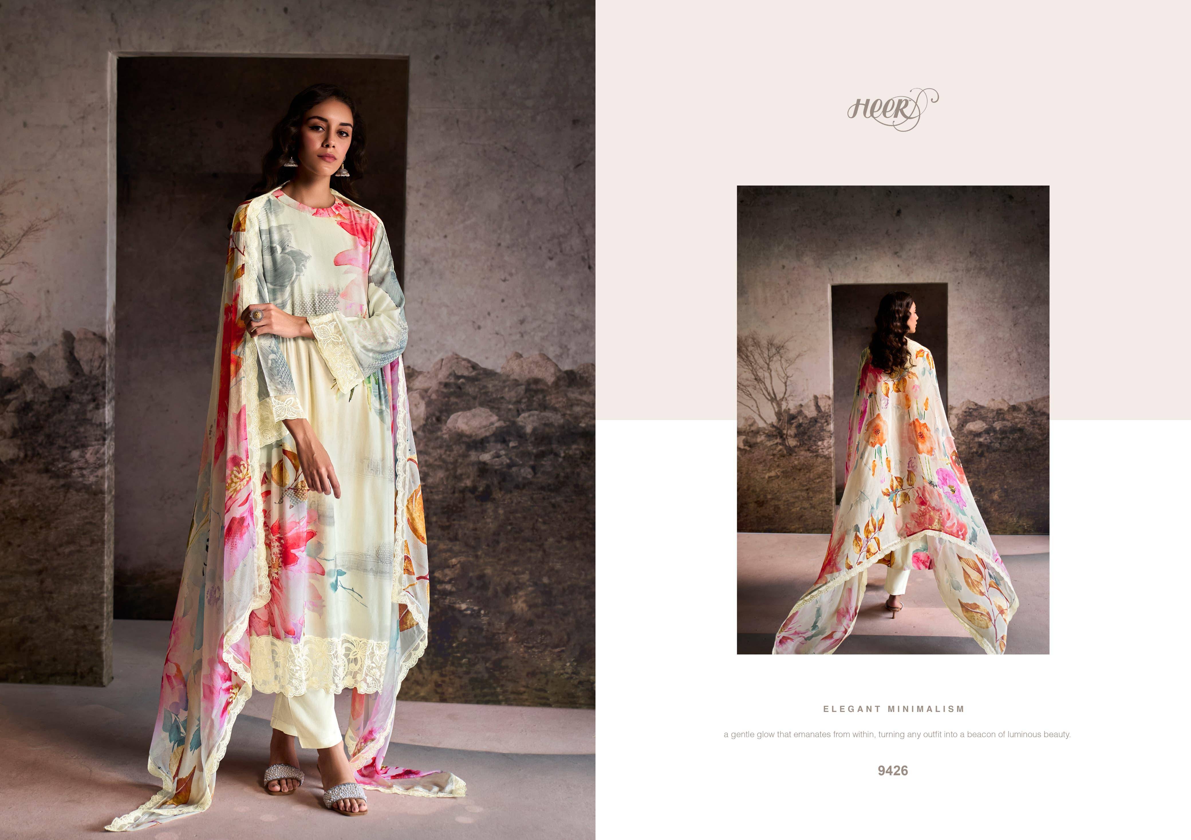 Nilofer By Kimora Fashion 9421 To 9426 Series Beautiful Stylish Festive Suits Fancy Colorful Casual Wear & Ethnic Wear & Ready To Wear Pure Muslin Print Dresses At Wholesale Price