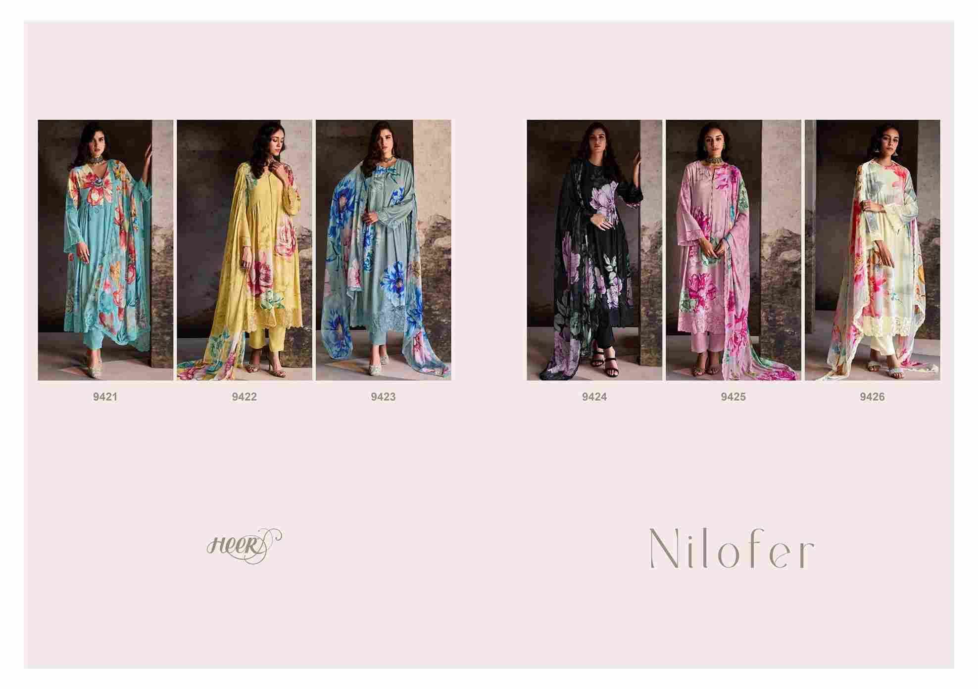 Nilofer By Kimora Fashion 9421 To 9426 Series Beautiful Stylish Festive Suits Fancy Colorful Casual Wear & Ethnic Wear & Ready To Wear Pure Muslin Print Dresses At Wholesale Price