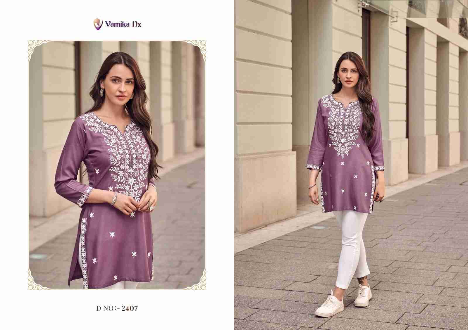 Ruhana Vol-2 By Vamika 2407 To 2412 Series Designer Stylish Fancy Colorful Beautiful Party Wear & Ethnic Wear Collection Heavy Rayon Kurtis At Wholesale Price