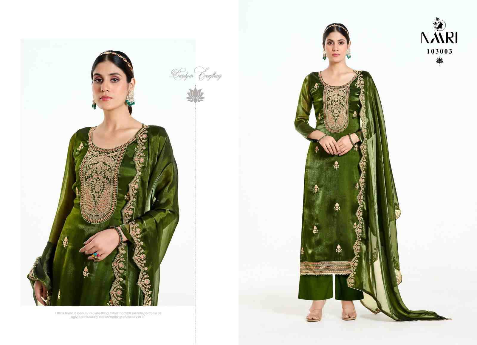 Maanvi By Naari 103001 To 103004 Series Beautiful Stylish Festive Suits Fancy Colorful Casual Wear & Ethnic Wear & Ready To Wear Pure Silk Dresses At Wholesale Price