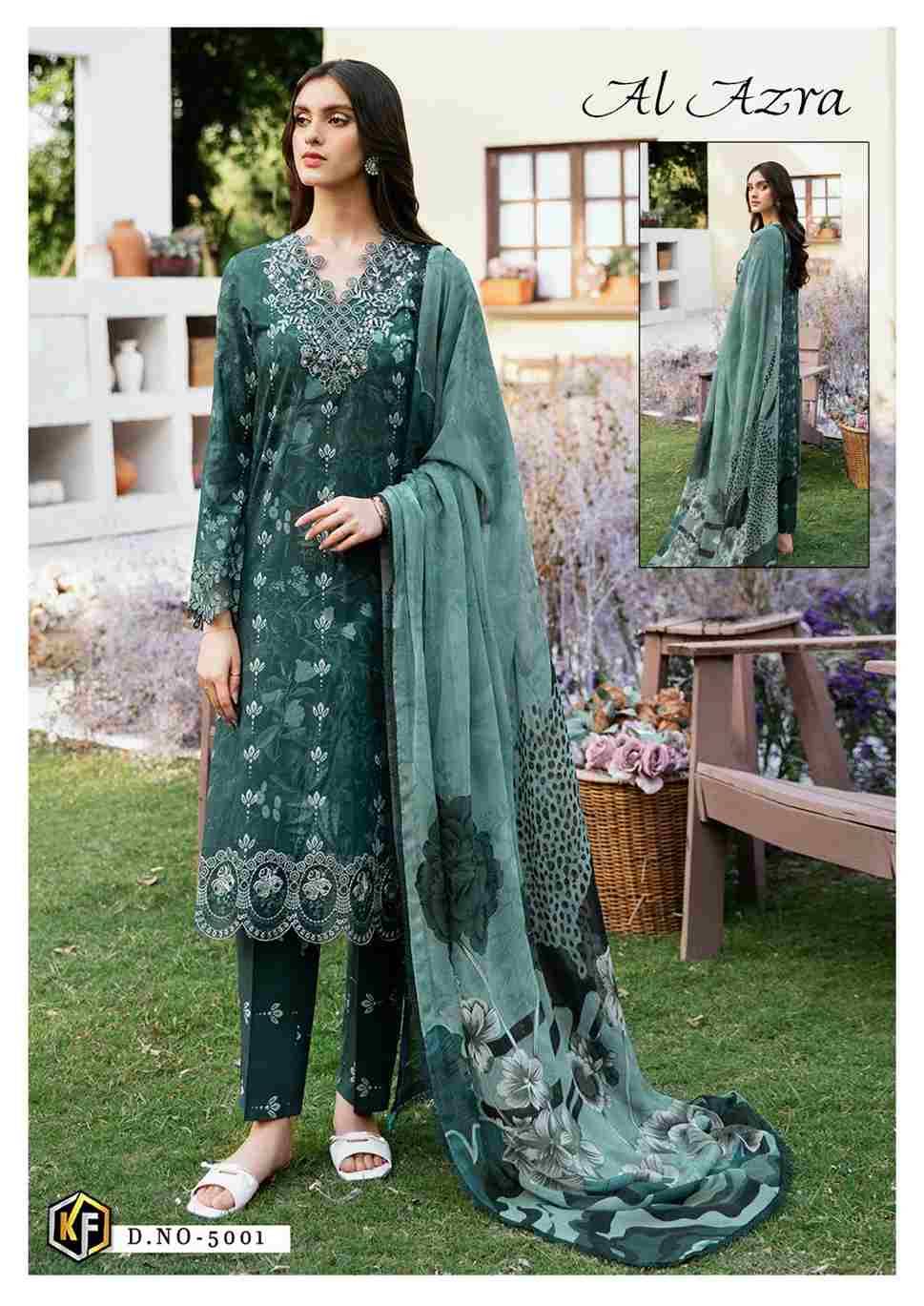 Al Azara Vol-5 By Keval Fab 5001 To 5006 Series Beautiful Festive Suits Stylish Fancy Colorful Casual Wear & Ethnic Wear Heavy Cotton Digital Print Dresses At Wholesale Price