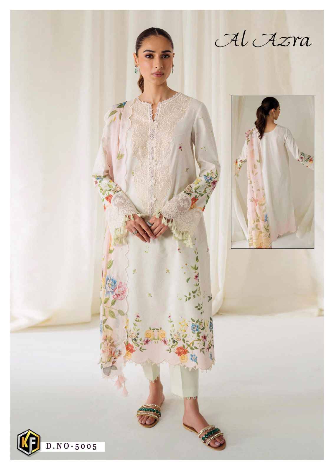 Al Azara Vol-5 By Keval Fab 5001 To 5006 Series Beautiful Festive Suits Stylish Fancy Colorful Casual Wear & Ethnic Wear Heavy Cotton Digital Print Dresses At Wholesale Price