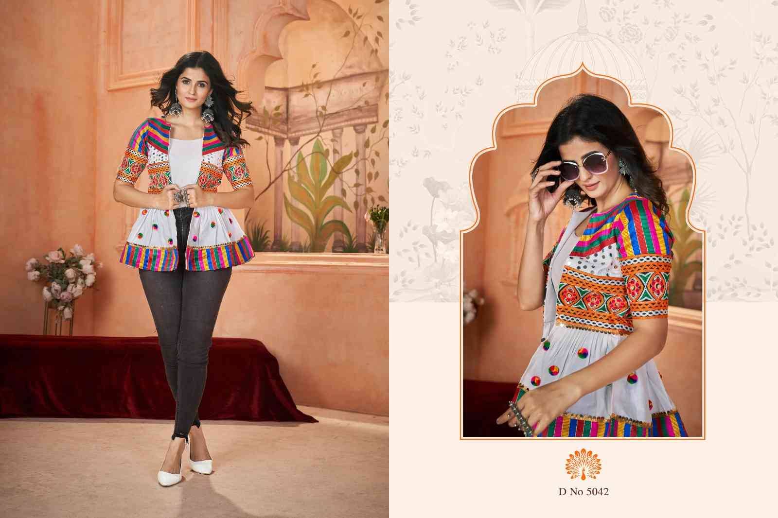 Flory Vol-48 By Shubhkala 5041 To 5042 Series Designer Stylish Fancy Colorful Beautiful Party Wear & Ethnic Wear Collection Roman Silk/Cotton Tops At Wholesale Price