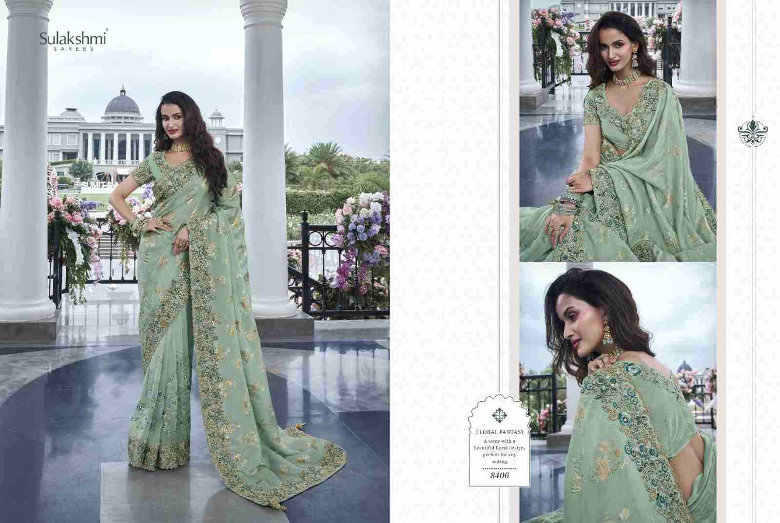 The Wedding Saga By Sulakshmi 8401 To 8412 Series Indian Traditional Wear Collection Beautiful Stylish Fancy Colorful Party Wear & Occasional Wear Fancy Sarees At Wholesale Price