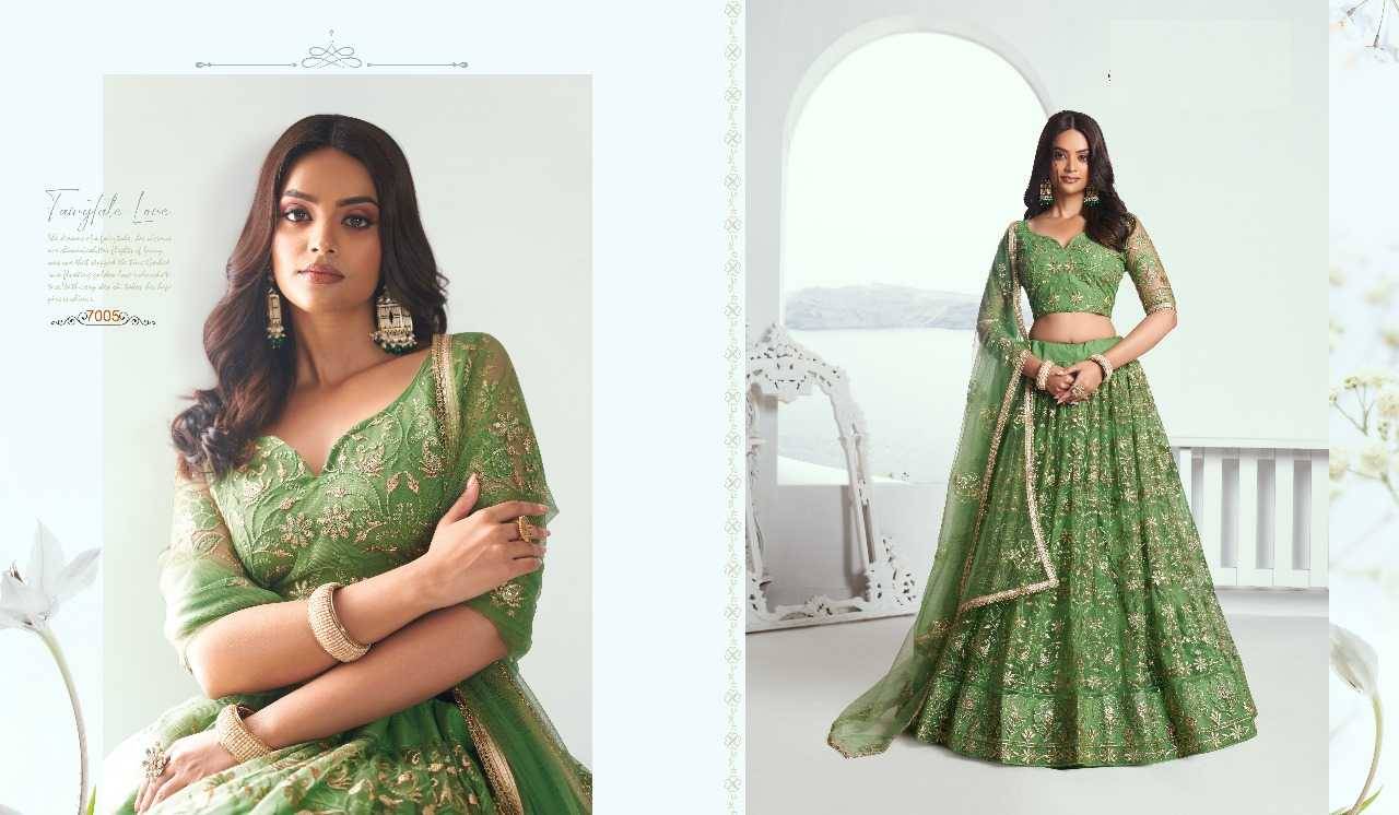 Chandrakala Vol-1 By Narayani Fashion House 7001 To 7005 Series Designer Beautiful Wedding Bridal Collection Occasional Wear & Party Wear Net Lehengas At Wholesale Price