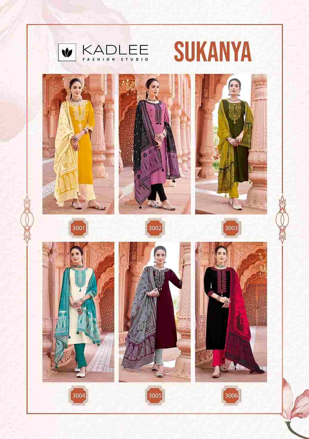 Sukanya By Kadlee 3001 To 3006 Series Designer Stylish Fancy Colorful Beautiful Party Wear & Ethnic Wear Collection Rayon With Work Kurtis At Wholesale Price