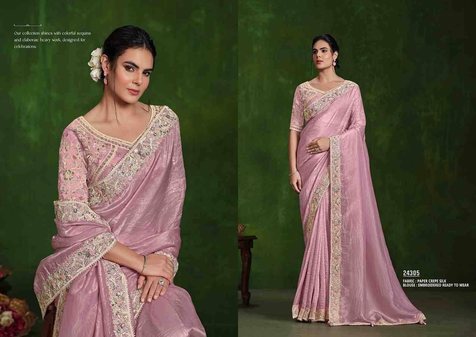 Ranjhana By Mohmanthan 24300 To 24311 Series Indian Traditional Wear Collection Beautiful Stylish Fancy Colorful Party Wear & Occasional Wear Silk Sarees At Wholesale Price