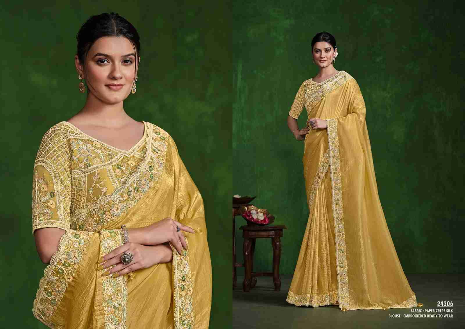 Ranjhana By Mohmanthan 24300 To 24311 Series Indian Traditional Wear Collection Beautiful Stylish Fancy Colorful Party Wear & Occasional Wear Silk Sarees At Wholesale Price