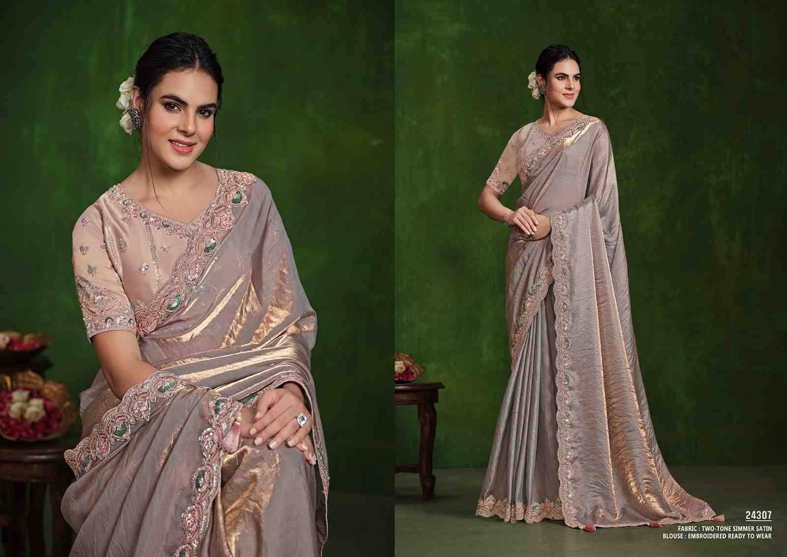 Ranjhana By Mohmanthan 24300 To 24311 Series Indian Traditional Wear Collection Beautiful Stylish Fancy Colorful Party Wear & Occasional Wear Silk Sarees At Wholesale Price