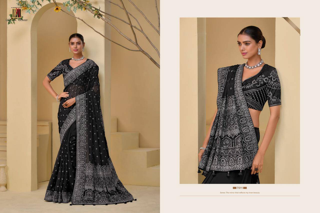 M.N. Sarees 7501 Series By M.N. Sarees 7501 To 7513 Series Designer Beautiful Festive Collection Occasional Wear & Party Wear Fancy Lehengas At Wholesale Price