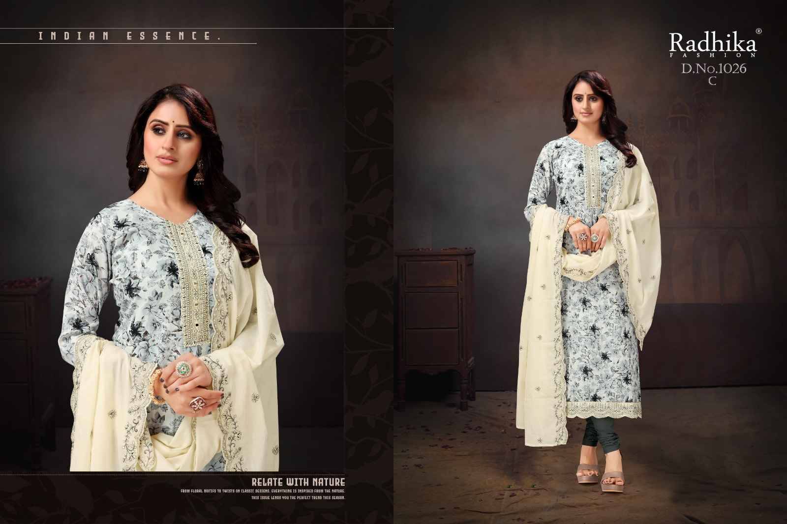 Ruhani By Azara 1026-A To 1026-D Series Beautiful Festive Suits Stylish Fancy Colorful Casual Wear & Ethnic Wear Cotton Print Dresses At Wholesale Price