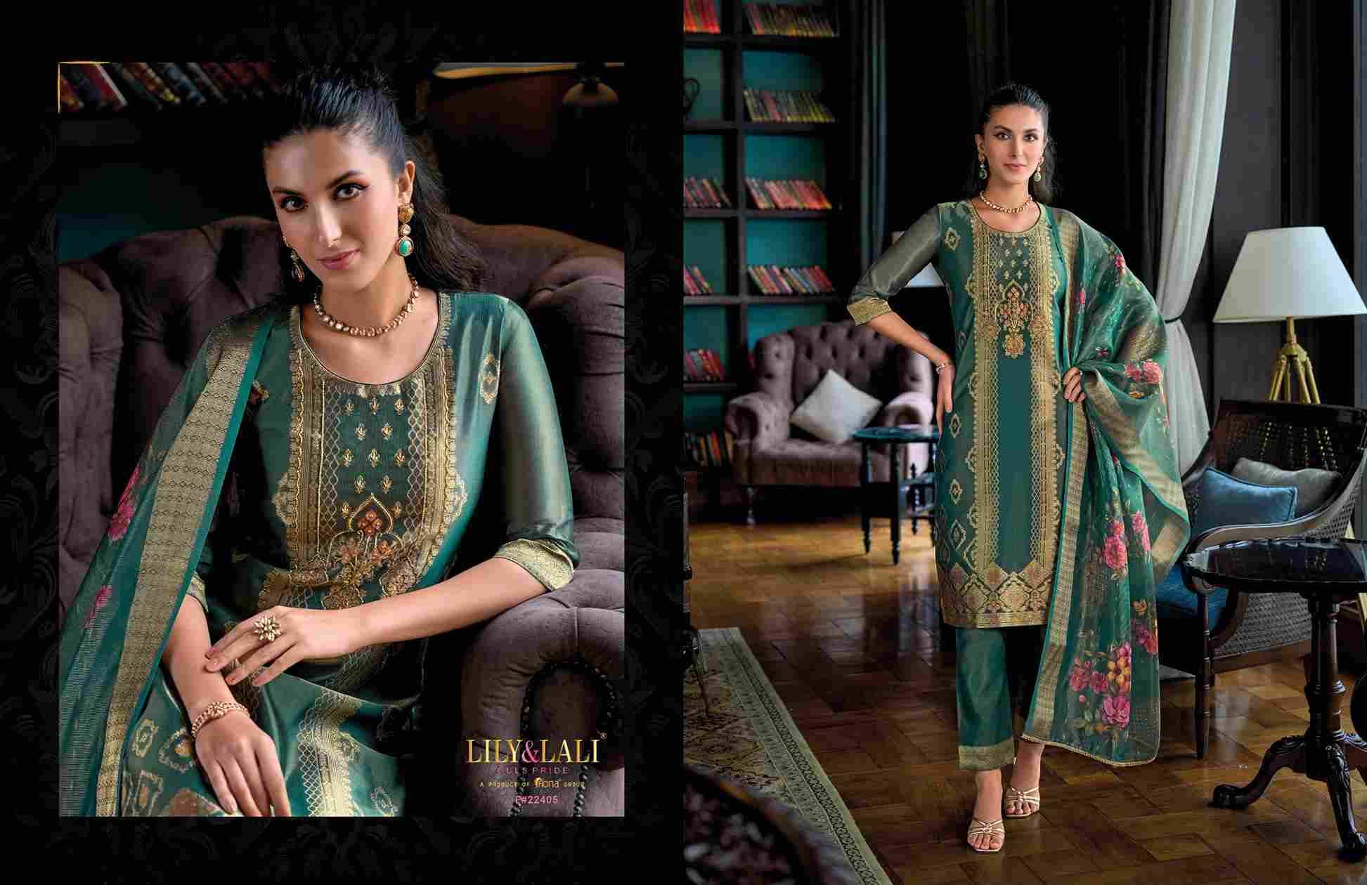 Faridan By Lily And Lali 22401 To 22406 Series Designer Festive Suits Collection Beautiful Stylish Fancy Colorful Party Wear & Occasional Wear Banarasi Jacquard Silk Dresses At Wholesale Price