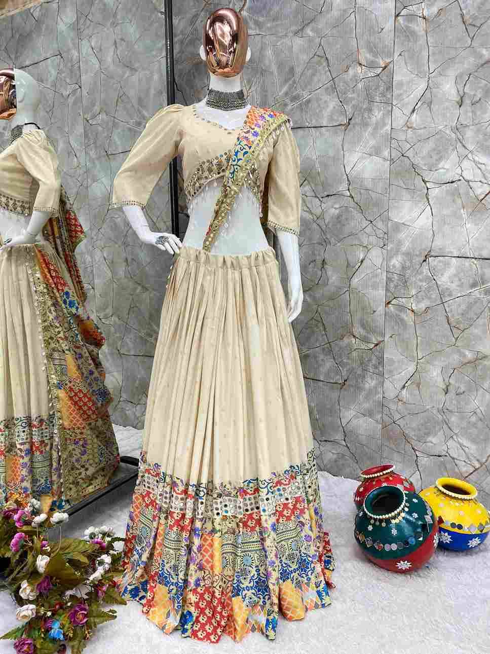 L-621 By Fashid Wholesale Navratri Wear Collection Beautiful Stylish Colorful Fancy Party Wear & Occasional Wear Rayon Lehengas With Choli At Wholesale Price