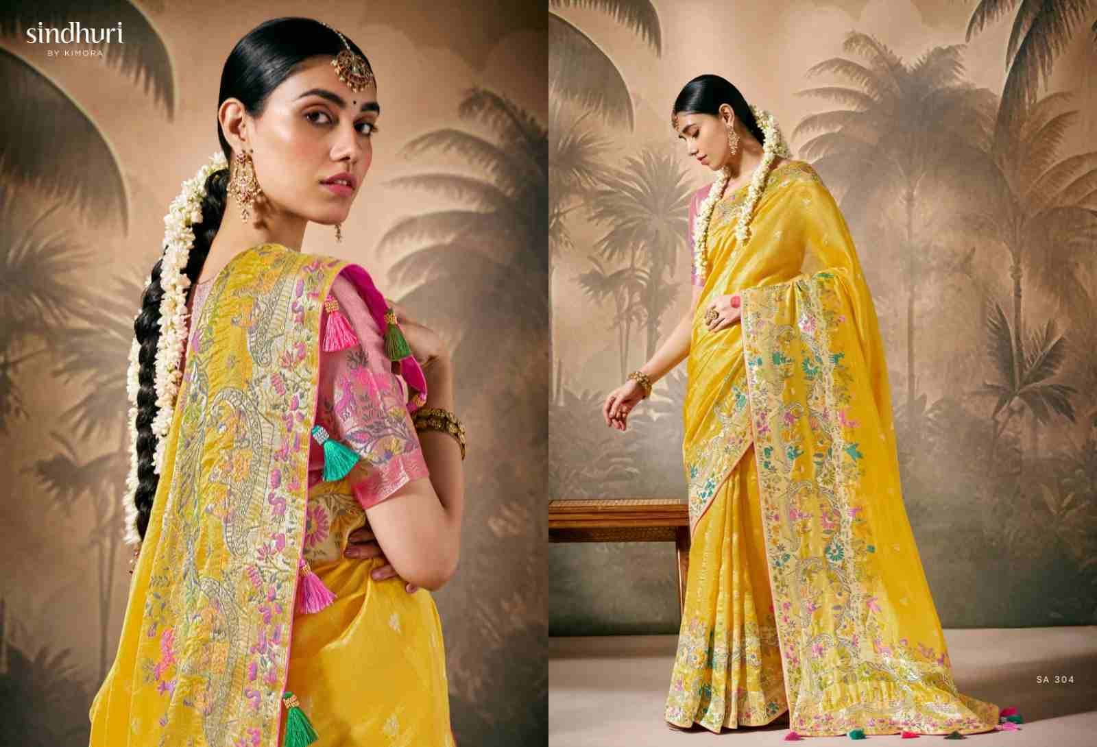 Rasm By Kimora Fashion 299 To 307 Series Indian Traditional Wear Collection Beautiful Stylish Fancy Colorful Party Wear & Occasional Wear Silk Sarees At Wholesale Price