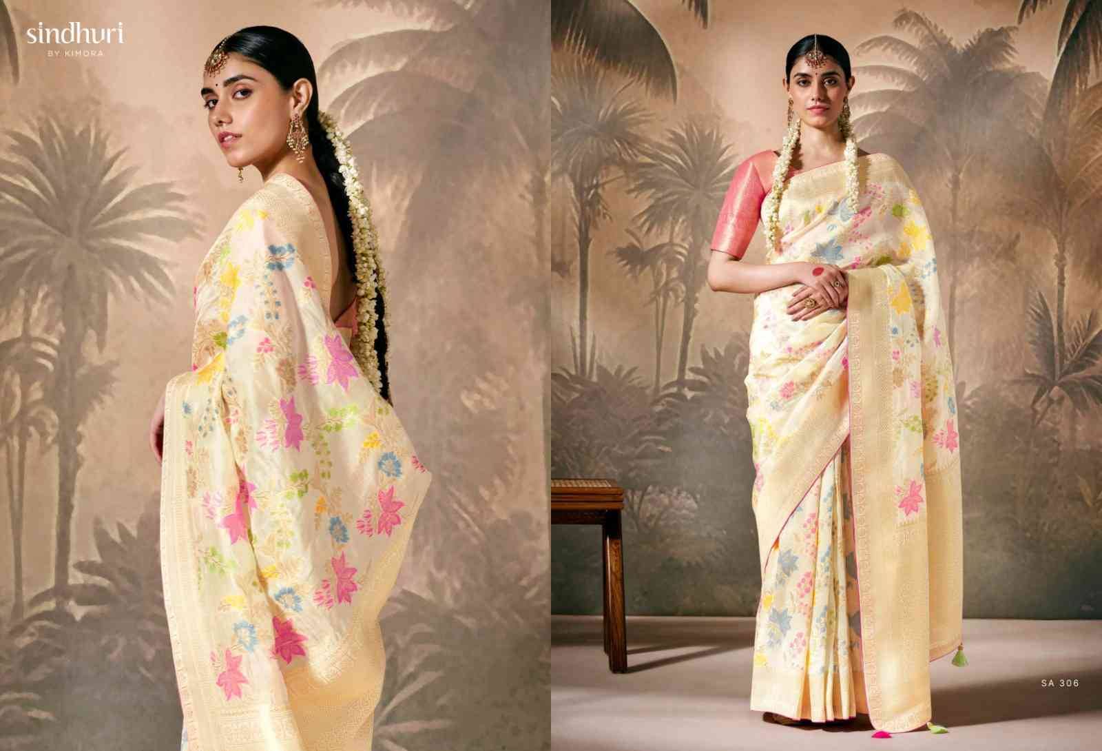 Rasm By Kimora Fashion 299 To 307 Series Indian Traditional Wear Collection Beautiful Stylish Fancy Colorful Party Wear & Occasional Wear Silk Sarees At Wholesale Price