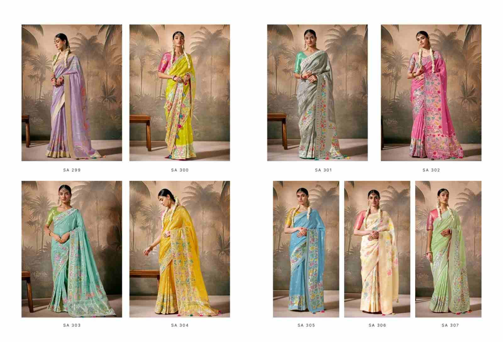 Rasm By Kimora Fashion 299 To 307 Series Indian Traditional Wear Collection Beautiful Stylish Fancy Colorful Party Wear & Occasional Wear Silk Sarees At Wholesale Price