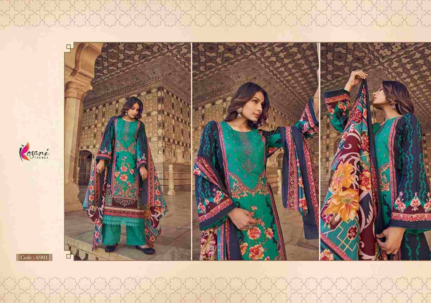 Noor-E-Jahan By Kesari Trendz 6901 To 6908 Series Wholesale Designer Pakistani Suits Collection Beautiful Stylish Fancy Colorful Party Wear & Occasional Wear Pure Lawn Print With Embroidered Dresses At Wholesale Price