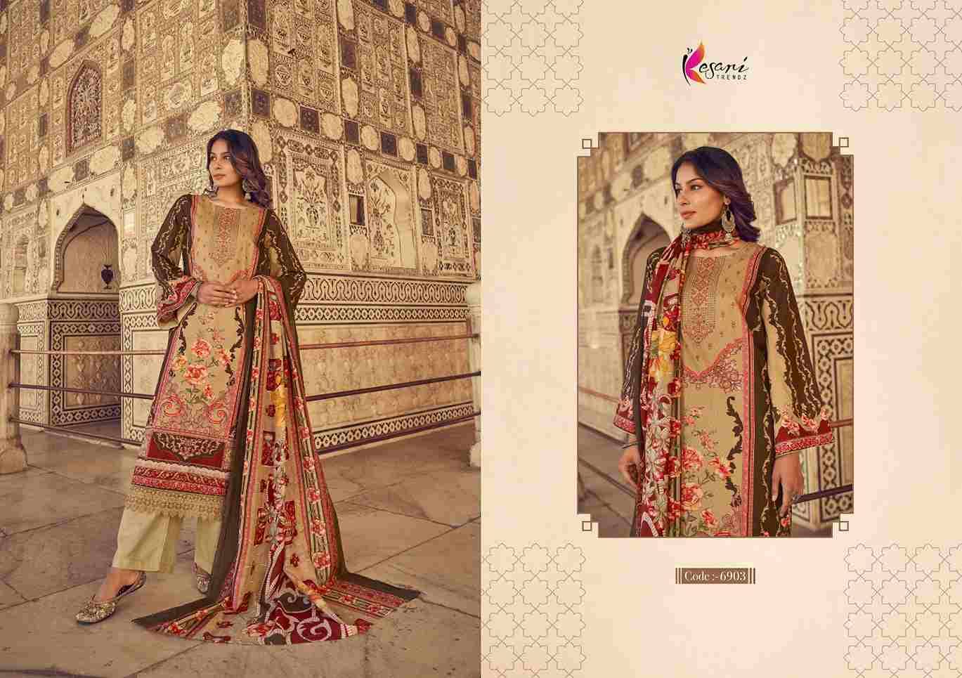 Noor-E-Jahan By Kesari Trendz 6901 To 6908 Series Wholesale Designer Pakistani Suits Collection Beautiful Stylish Fancy Colorful Party Wear & Occasional Wear Pure Lawn Print With Embroidered Dresses At Wholesale Price