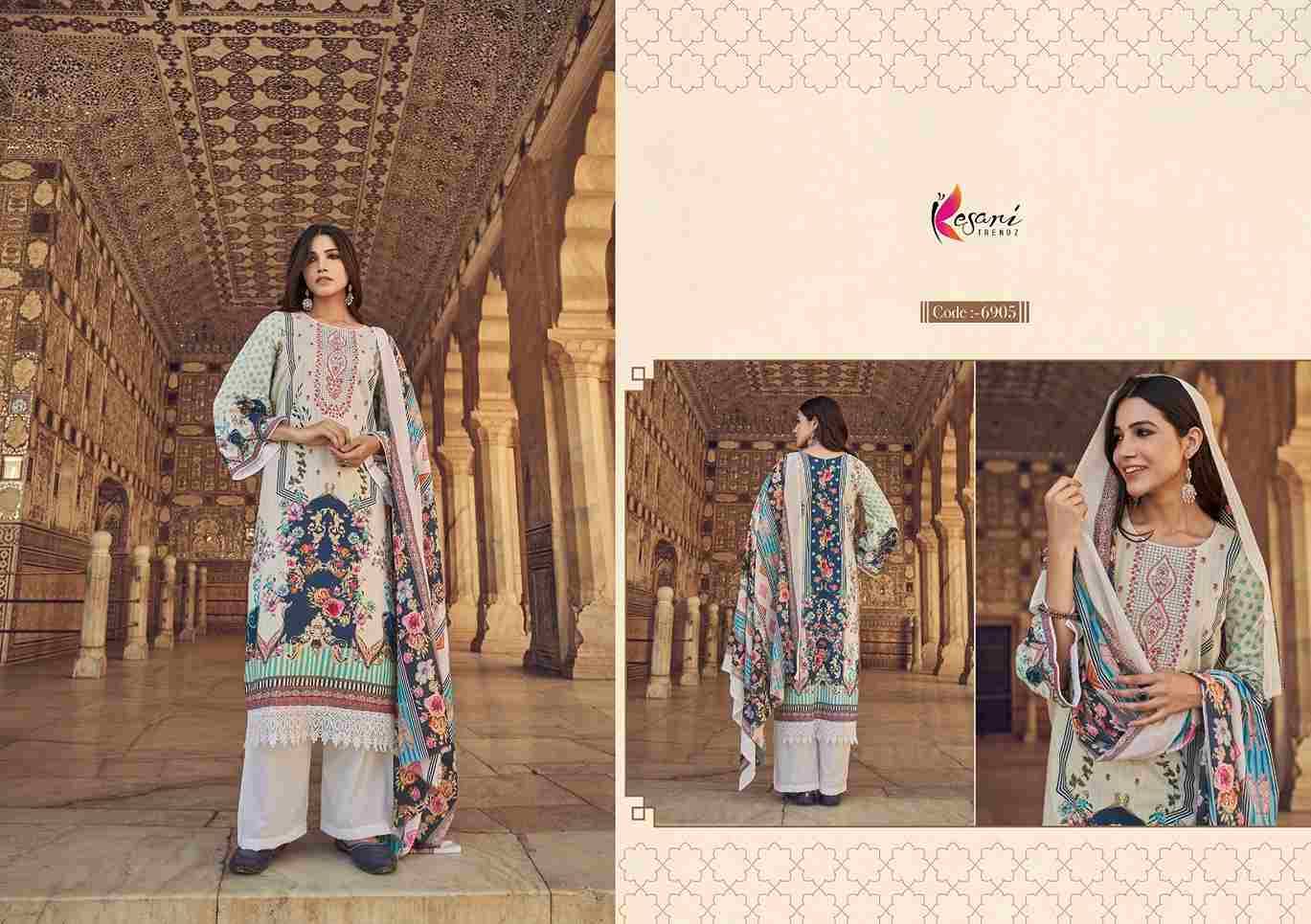 Noor-E-Jahan By Kesari Trendz 6901 To 6908 Series Wholesale Designer Pakistani Suits Collection Beautiful Stylish Fancy Colorful Party Wear & Occasional Wear Pure Lawn Print With Embroidered Dresses At Wholesale Price