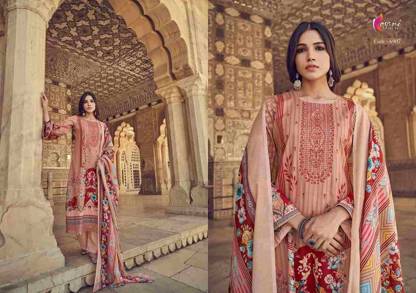 Noor-E-Jahan By Kesari Trendz 6901 To 6908 Series Wholesale Designer Pakistani Suits Collection Beautiful Stylish Fancy Colorful Party Wear & Occasional Wear Pure Lawn Print With Embroidered Dresses At Wholesale Price