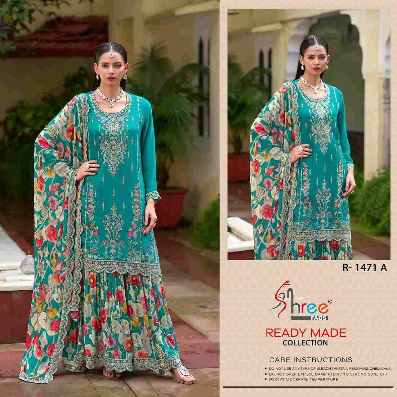 Shree Fabs Hit Design R-1471 Colours By Shree Fabs R-1471-A To R-1471-D Series Beautiful Pakistani Suits Stylish Fancy Colorful Party Wear & Occasional Wear Chinnon Embroidered Dresses At Wholesale Price