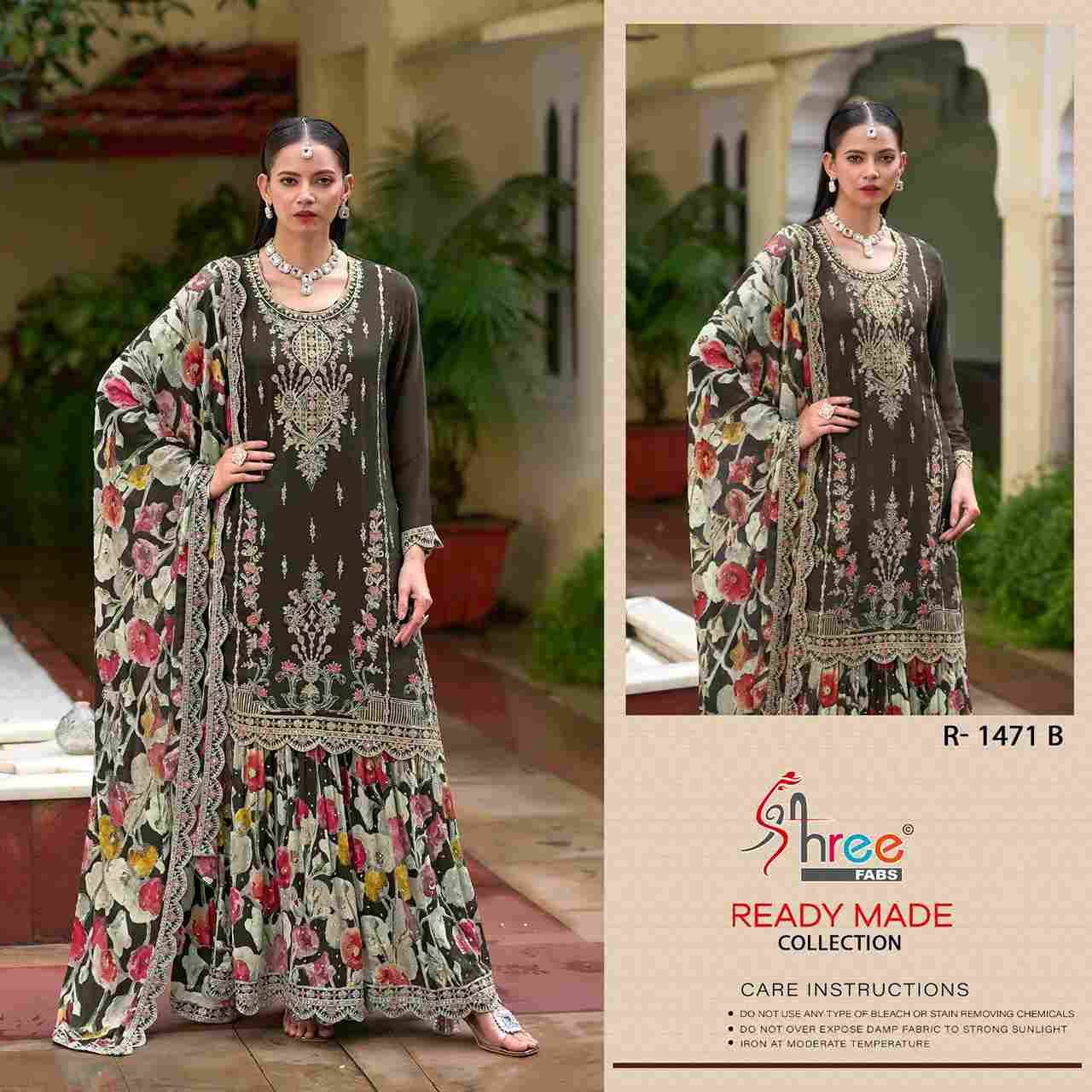 Shree Fabs Hit Design R-1471 Colours By Shree Fabs R-1471-A To R-1471-D Series Beautiful Pakistani Suits Stylish Fancy Colorful Party Wear & Occasional Wear Chinnon Embroidered Dresses At Wholesale Price