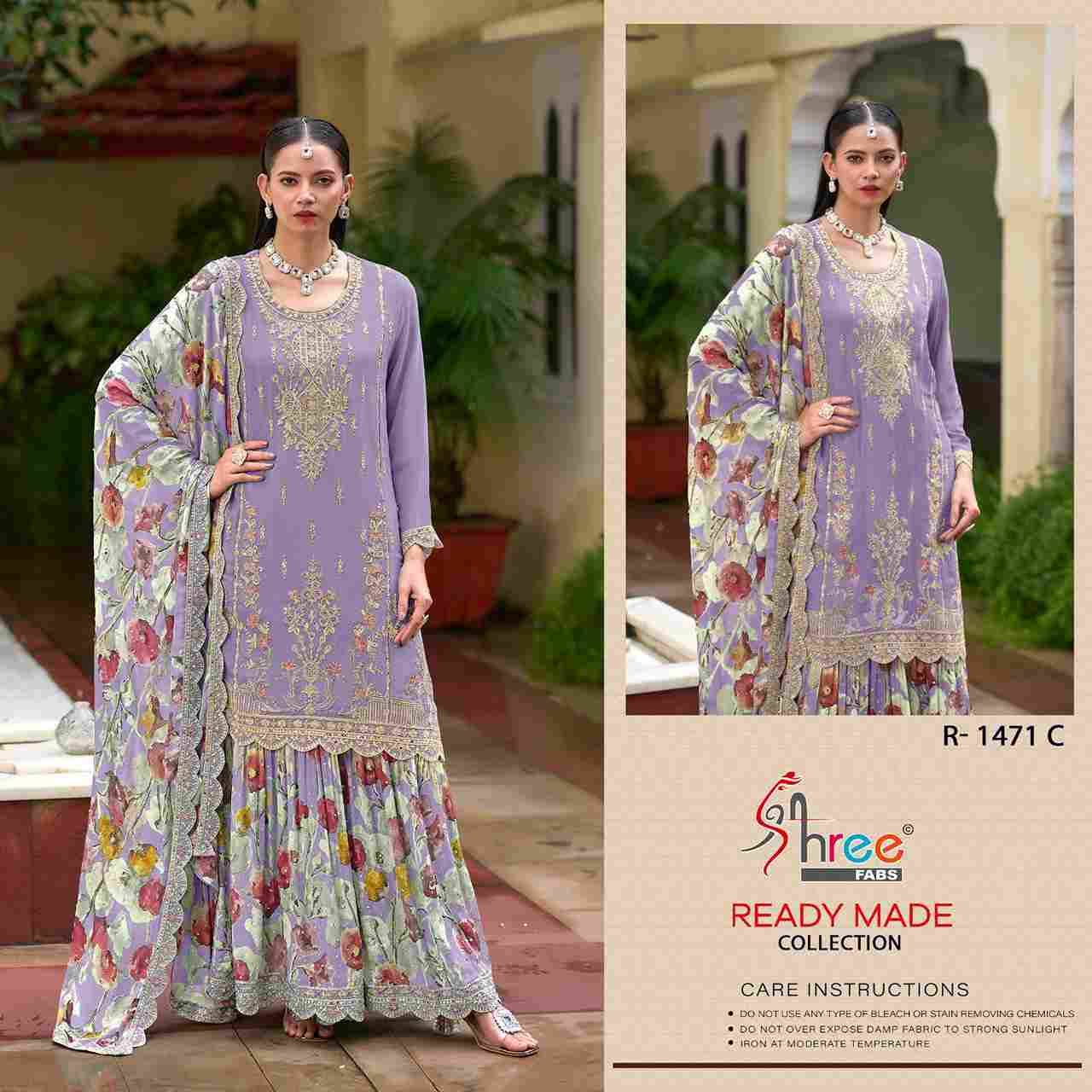 Shree Fabs Hit Design R-1471 Colours By Shree Fabs R-1471-A To R-1471-D Series Beautiful Pakistani Suits Stylish Fancy Colorful Party Wear & Occasional Wear Chinnon Embroidered Dresses At Wholesale Price