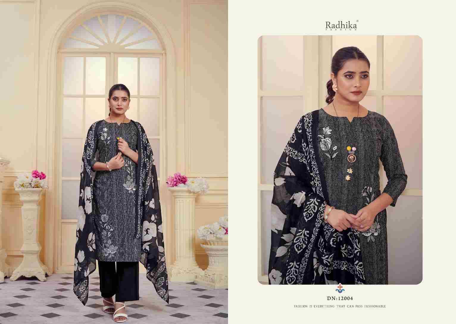 All Black By Azara 12001 To 12004 Series Beautiful Festive Suits Stylish Fancy Colorful Casual Wear & Ethnic Wear Pure Jam Cotton Print Dresses At Wholesale Price