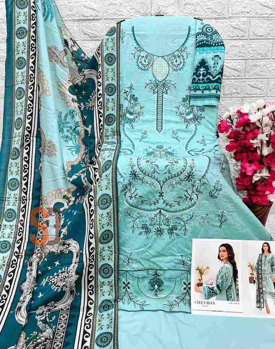 Chevron Vol-4 By Shraddha Designer 4001-A To 4001-D Series Series Beautiful Pakistani Suits Stylish Fancy Colorful Party Wear & Occasional Wear Pure Cotton Print Embroidered Dresses At Wholesale Price