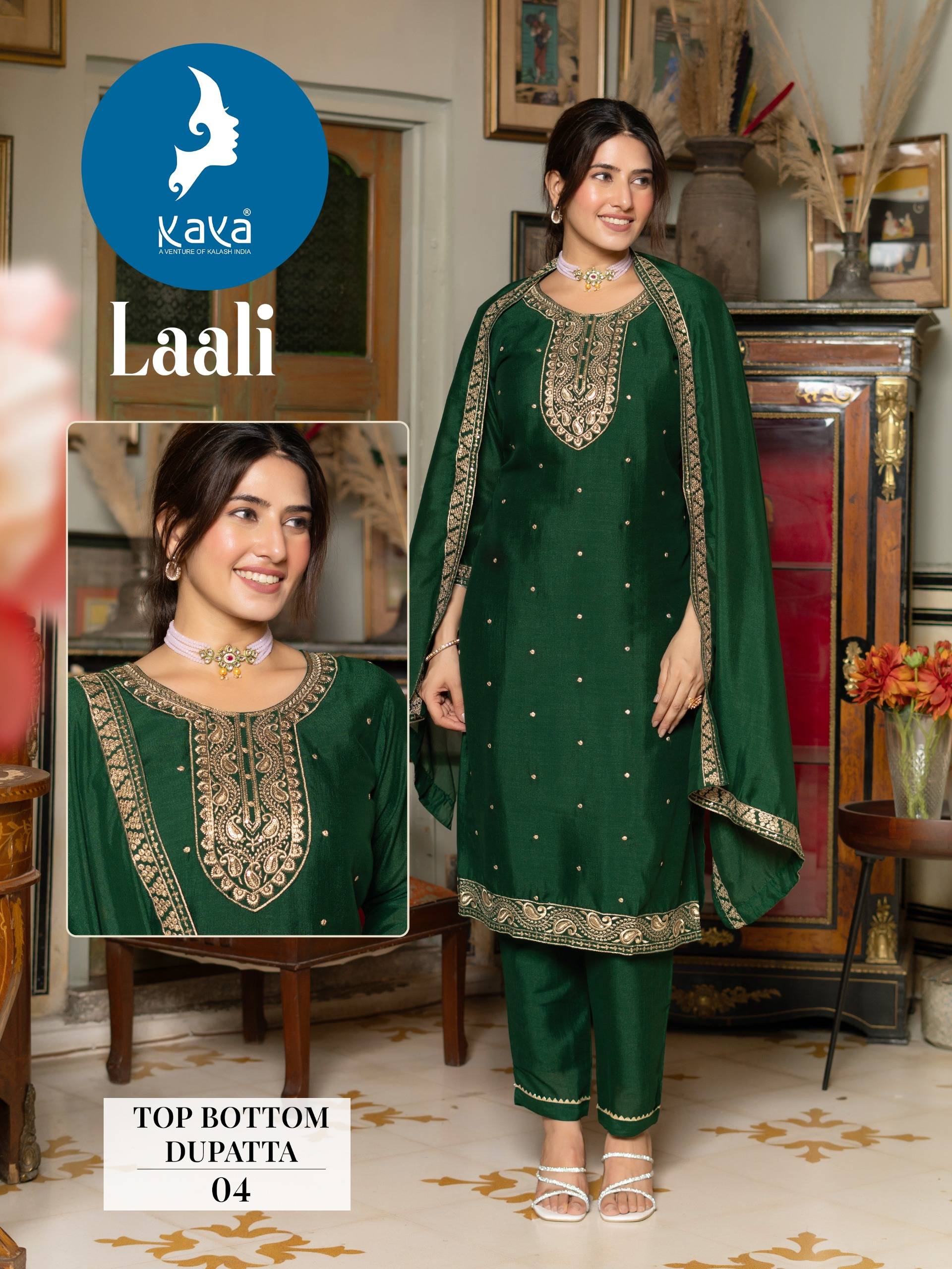 Laali By Kaya 01 To 08 Series Beautiful Stylish Festive Suits Fancy Colorful Casual Wear & Ethnic Wear & Ready To Wear Vichitra Silk Dresses At Wholesale Price