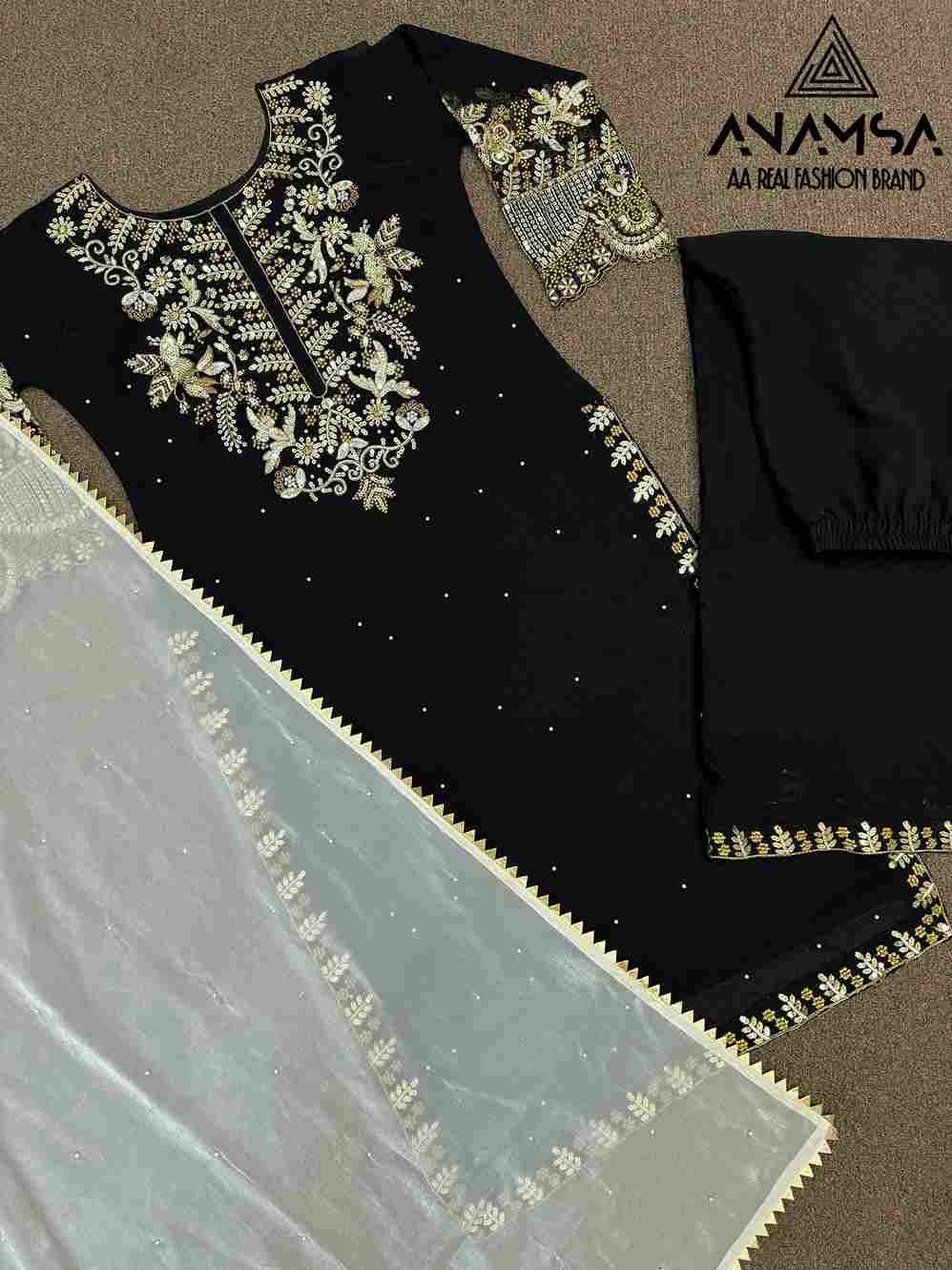 Anamsa Hit Design 487 By Fashid Wholesale Beautiful Pakistani Suits Colorful Stylish Fancy Casual Wear & Ethnic Wear Pure Faux Georgette Embroidered Dresses At Wholesale Price