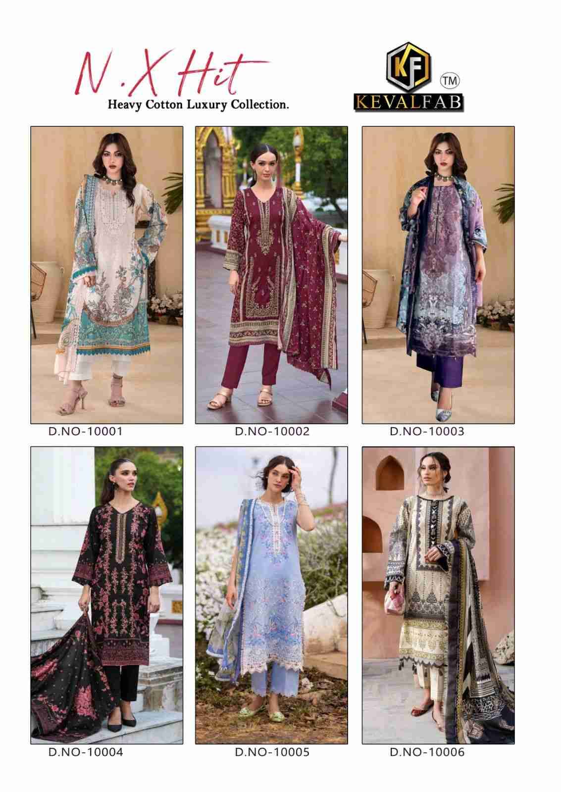 N.X Hit By Keval Fab 10001 To 10006 Series Beautiful Festive Suits Stylish Fancy Colorful Casual Wear & Ethnic Wear Heavy Cotton Digital Print Dresses At Wholesale Price