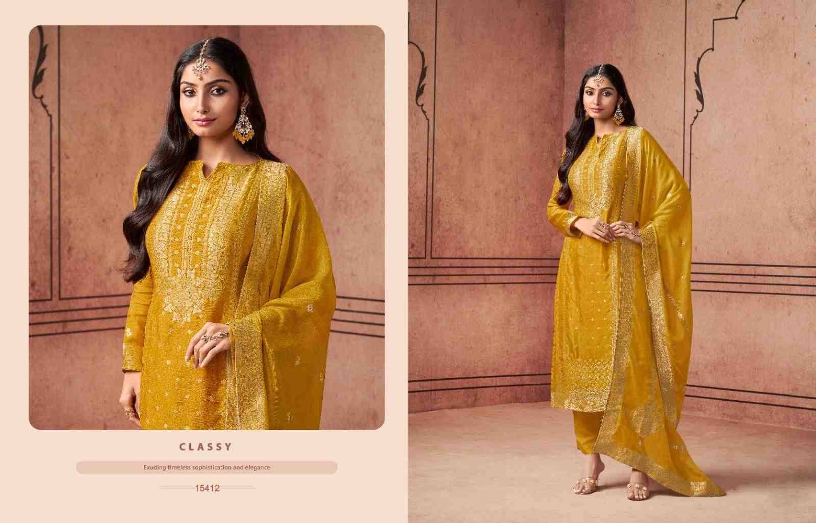 Aurum By Zisa 15411 To 15415 Series Beautiful Festive Suits Stylish Fancy Colorful Casual Wear & Ethnic Wear Tabby Silk Dresses At Wholesale Price